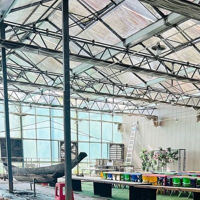 Glas Groenhuis Deksel Eénlaag Hydroponisch Systeem Voor Groenhuis