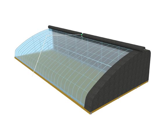 Multi Span PVC Pipe Eco Greenhouse bij betaalbaar pakket Grootte 50,00cm * 60,00cm * 50,00cm