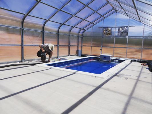 Groenteproductie-kas met een tunnel met meerdere spanningen met een minimumbestelling van 1 vierkante meter