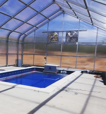 Grote Aquacultuur Tomaten Komkommer Aardbeien Hydroponics Kas met een hoge opbrengst