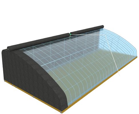 Oorsprong Eco-kweekhuis voor tomaten/capsicum/komkommers Staalstructuur en verzendkosten
