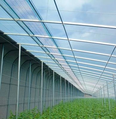 Dubbele laag landbouw intelligente zonnestroom kas met insectenbestendige net