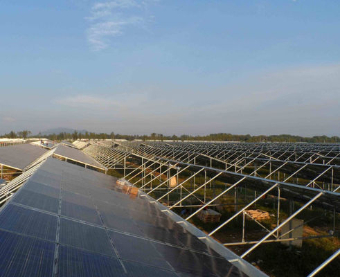 6/9.6/12 meter Eenvoudige/meerdere spanning fotovoltaïsche kassen voor landverlichting Vochtigheid