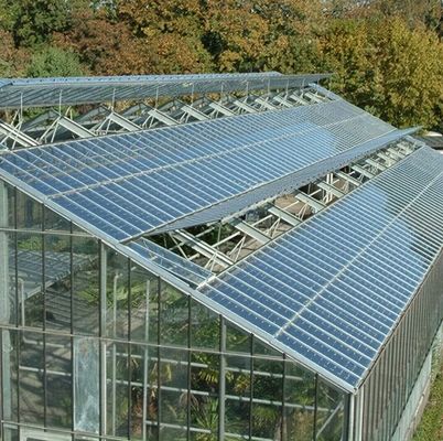 6/9.6/12 meter Eenvoudige/meerdere spanning fotovoltaïsche kassen voor landverlichting Vochtigheid