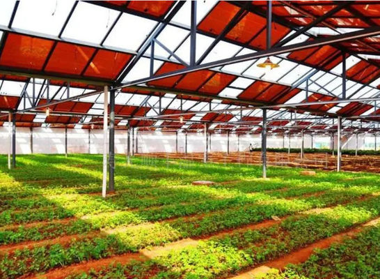 6/9.6/12 meter Eenvoudige/meerdere spanning fotovoltaïsche kassen voor landverlichting Vochtigheid
