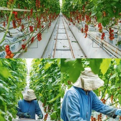 Staalstructuur Multi-Span Plastic Greenhouse Package Grootte 50,00cm * 60,00cm * 50,00cm