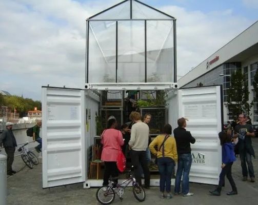 Hydroponische teeltmethode 40hq Reefer-container voor bladgroenten kas