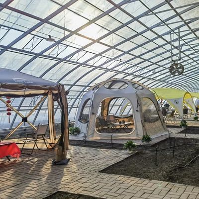 Bloemen planten druppelbewateringssysteem zonlicht kas met op maat gemaakte verzoek