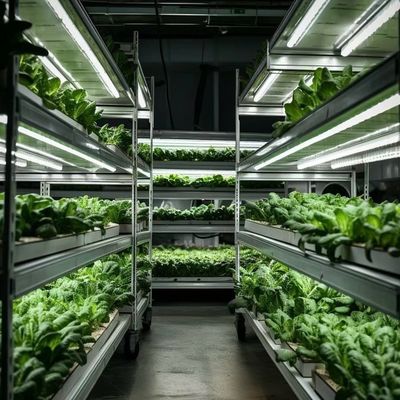 Doppelschiets staalconstructie scheepvaartcontainer kas voor het planten van bladgroenten