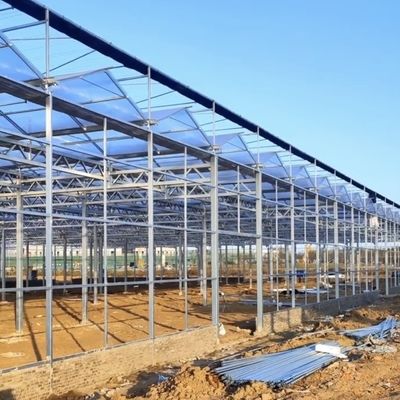 Glazen kas met hydroponica Groeiend Op maat gemaakte aanvraag Dakvormige A-type dak