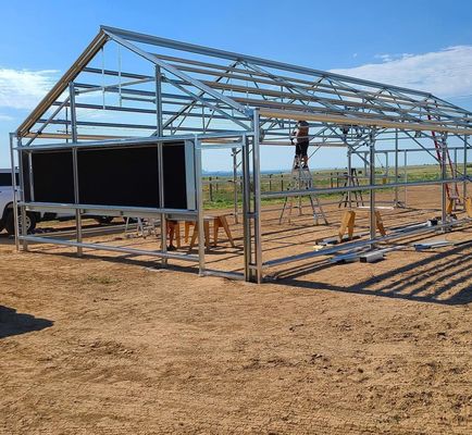 Hydroponics Stromale luchtvochtigheidscontrole kas met gebogen dak en multi-span ontwerp